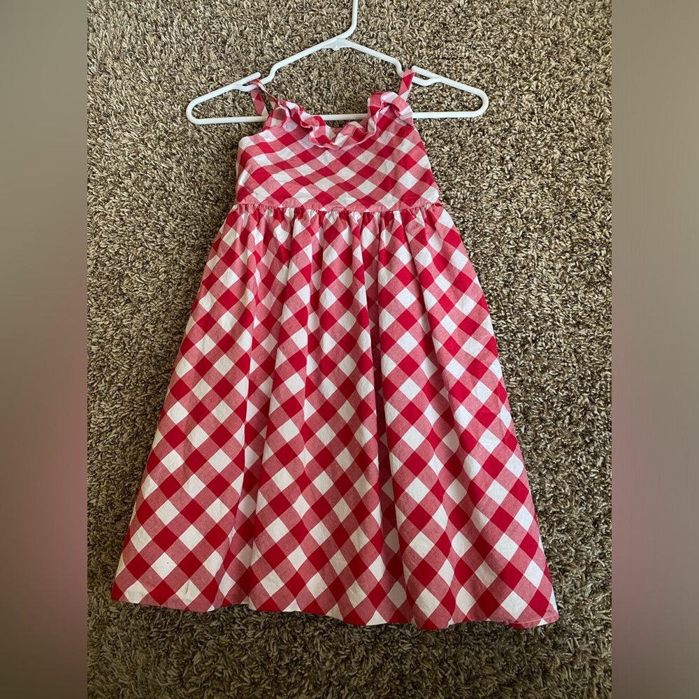 Gymboree dress red and white size 6